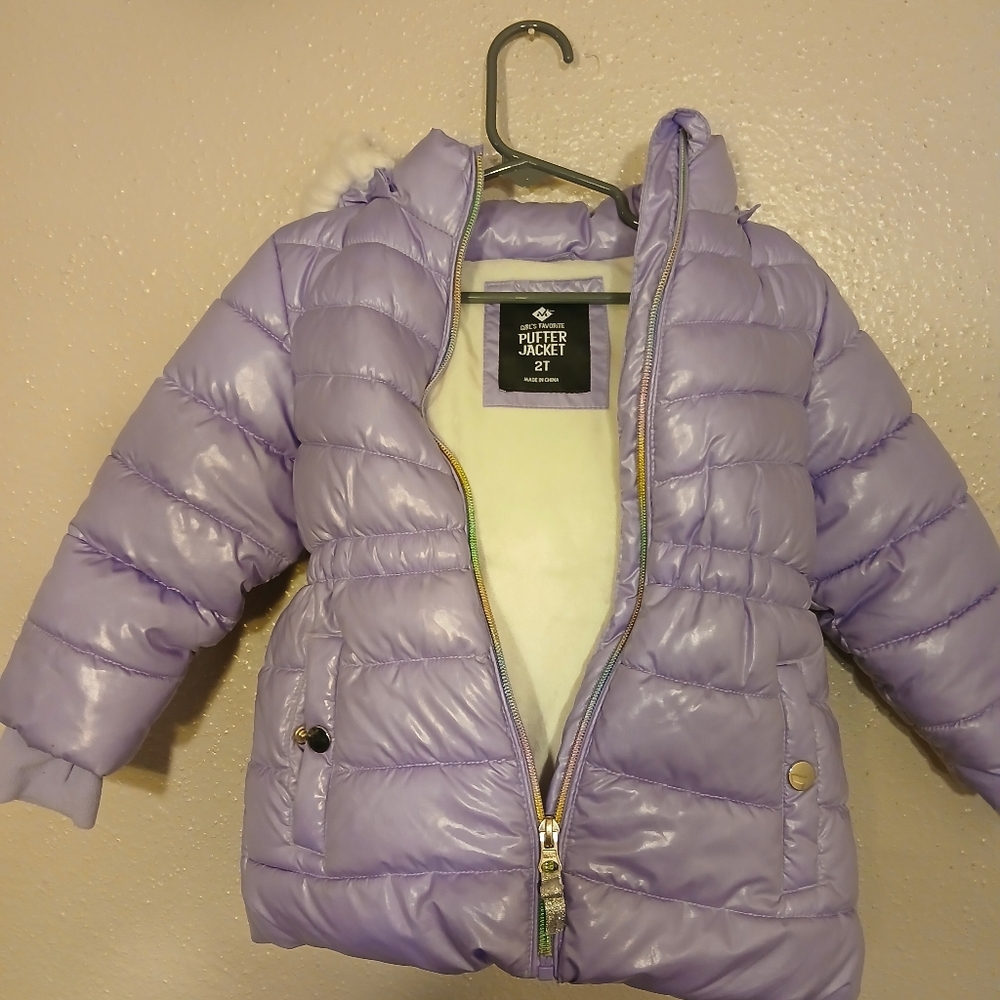 Cozy Lilac Puffer Jacket for Kids
